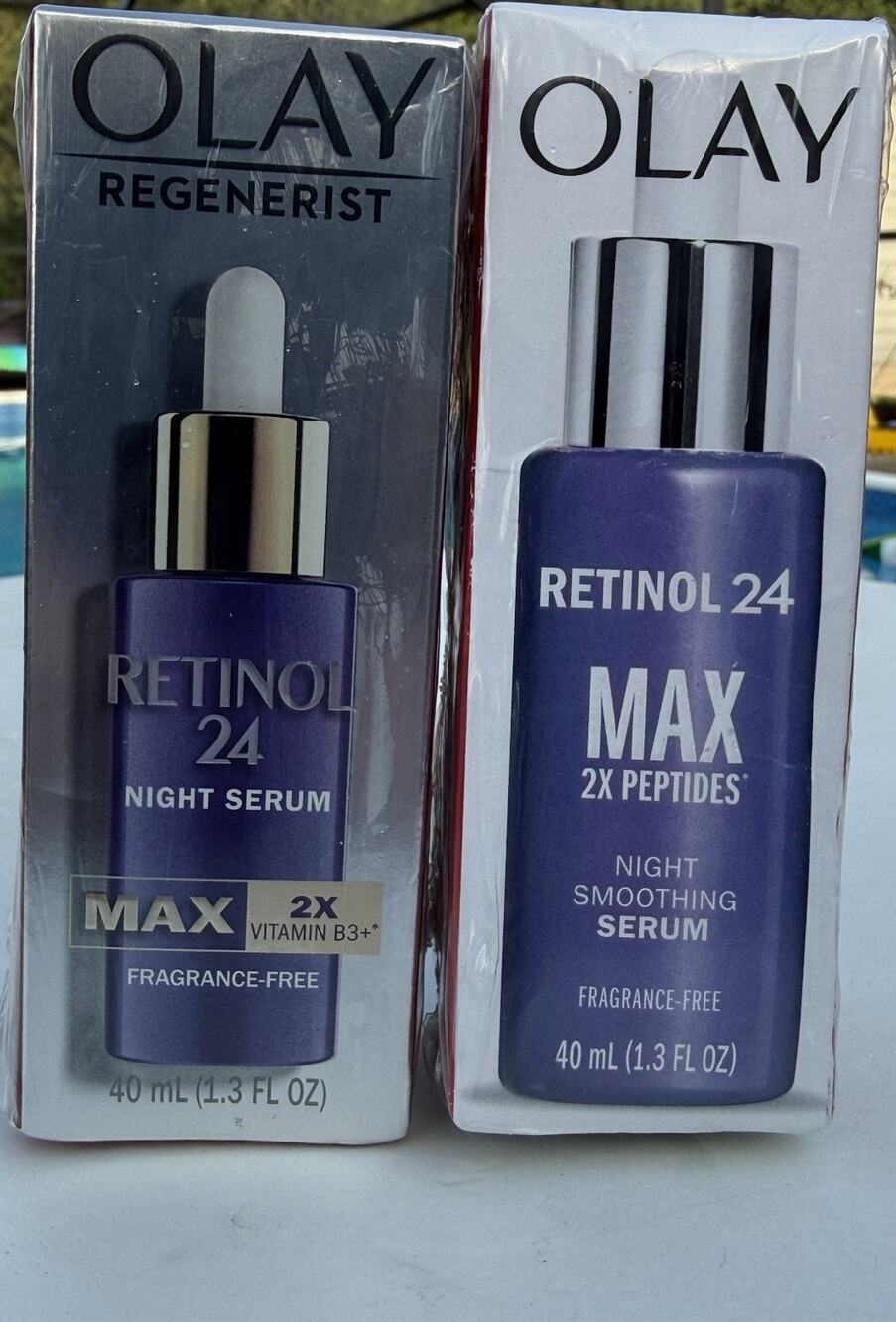 Olay Regenerist Retinol24 MAX Night Serum 1.3 oz Fragrance-Free 2X Peptides